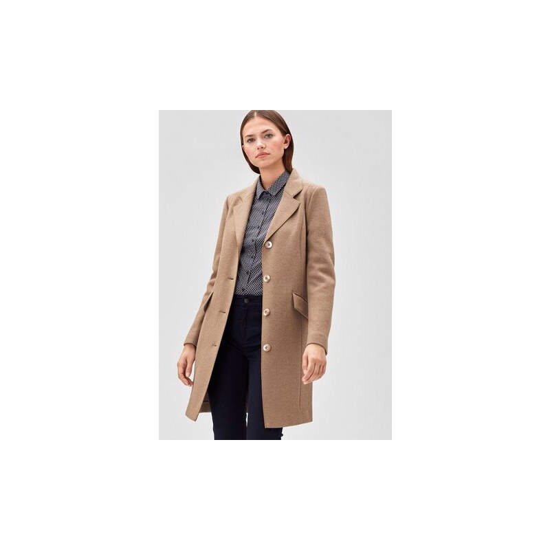 Damen BLACK LABEL Paspelierter Mantel aus Woll-Mix S.OLIVER BLACK LABEL braun L (46),M (40),S (36),S (38)