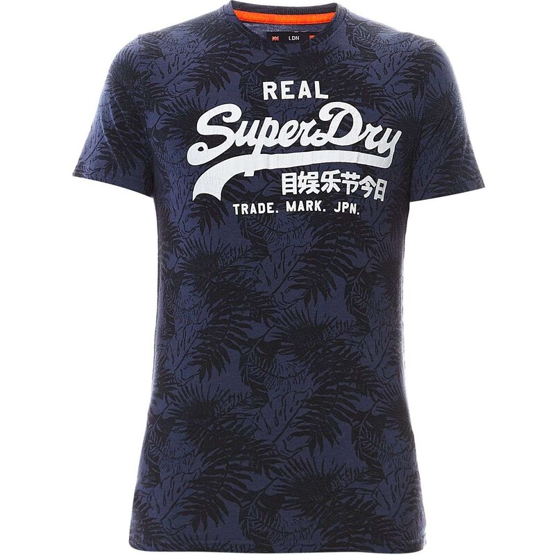 Superdry Vintage Logo AOP - T-Shirt - grau meliert