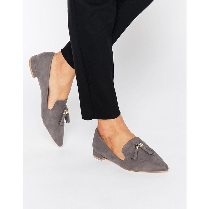 Carvela - Moss - Spitze, flache Schuhe mit Quaste - Grau