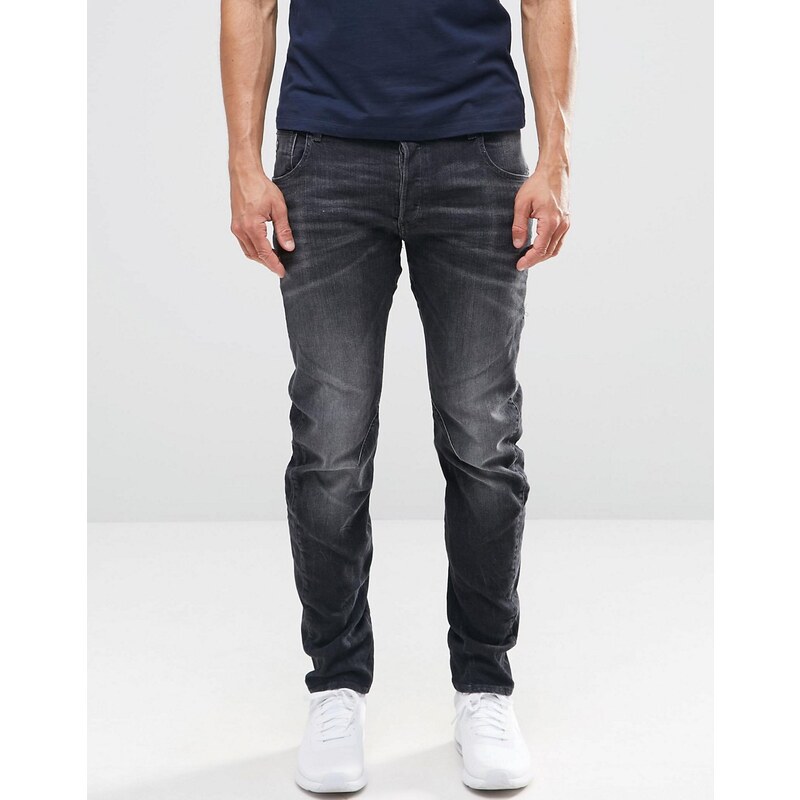 G-Star - Arc 3D - Schmale Jeans in verwaschenem Grau - Grau