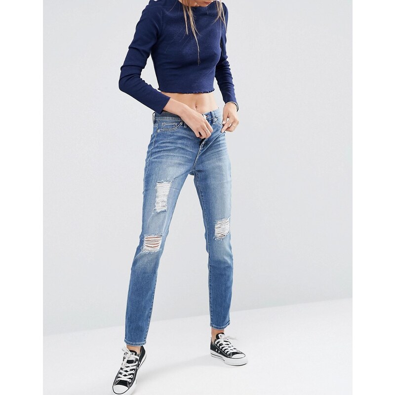 Ditto's - Kelly - Enge Jeans mit hohem Bund - Blau
