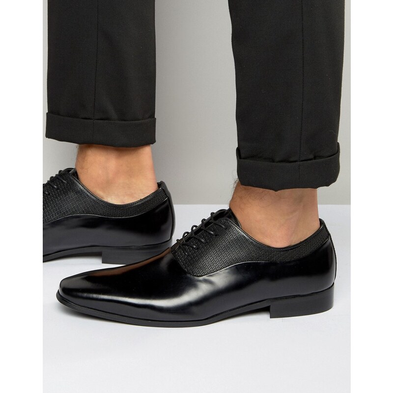 Aldo - Alson - Oxford-Schuhe aus schwarzem Leder - Schwarz