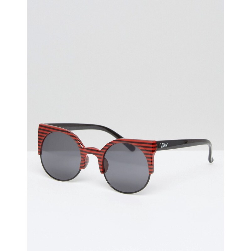 Vans - Halls & Woods - Sonnenbrille mit gestreiftem Gestell - Rot
