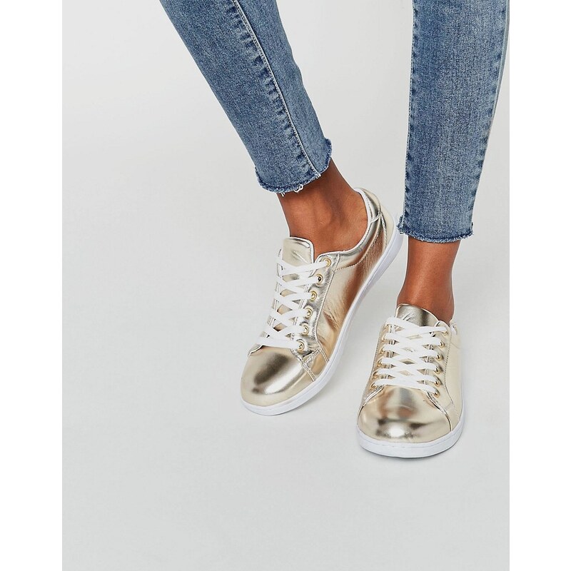 Missguided - Sneaker in Gold-Metallic - Gold