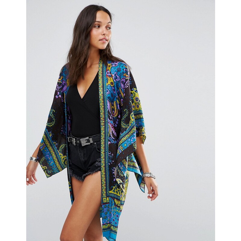 Anna Sui - Exklusiver Kimono - Blau