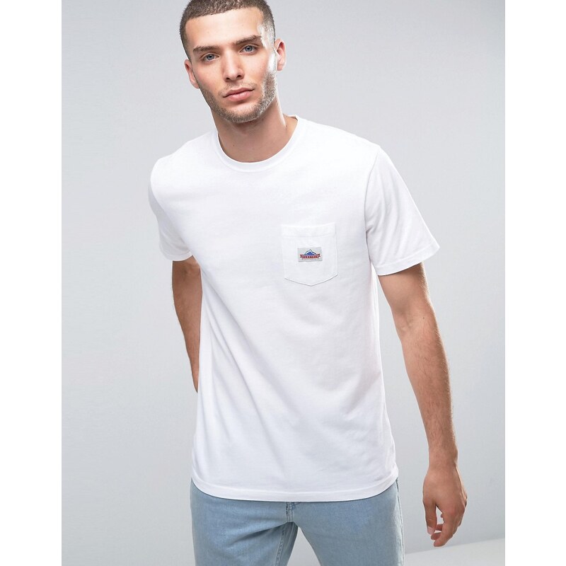 Penfield - T-Shirt mit Logo und Tasche - Weiß