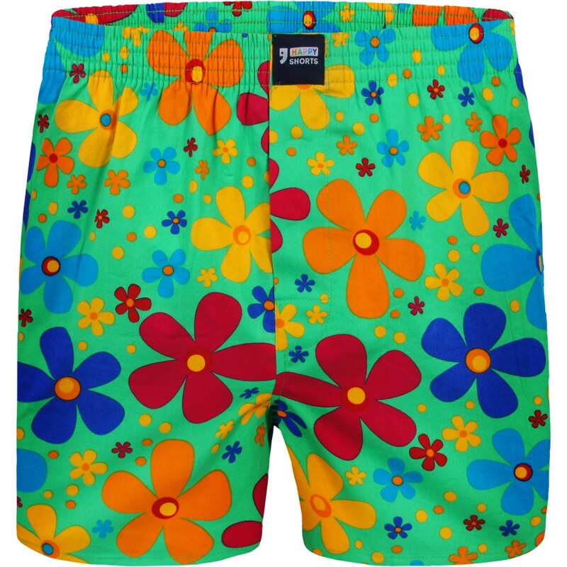Happy Shorts Boxershorts 'Blumen', grün