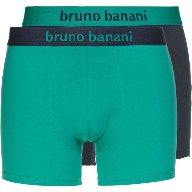 Bruno Banani 2-Pack Boxershorts 'Flowing', türkis/anthra