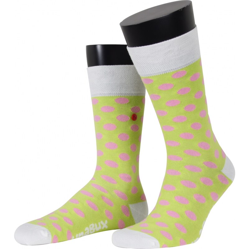 Unabux Socke 'Dots', grün 009