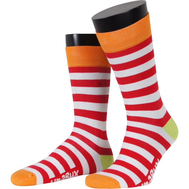 Unabux Socke 'Stripes', rot 016