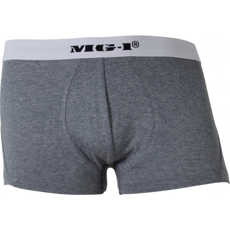 MG-1 Boxershorts 'Retro Shorts', grau/weiß