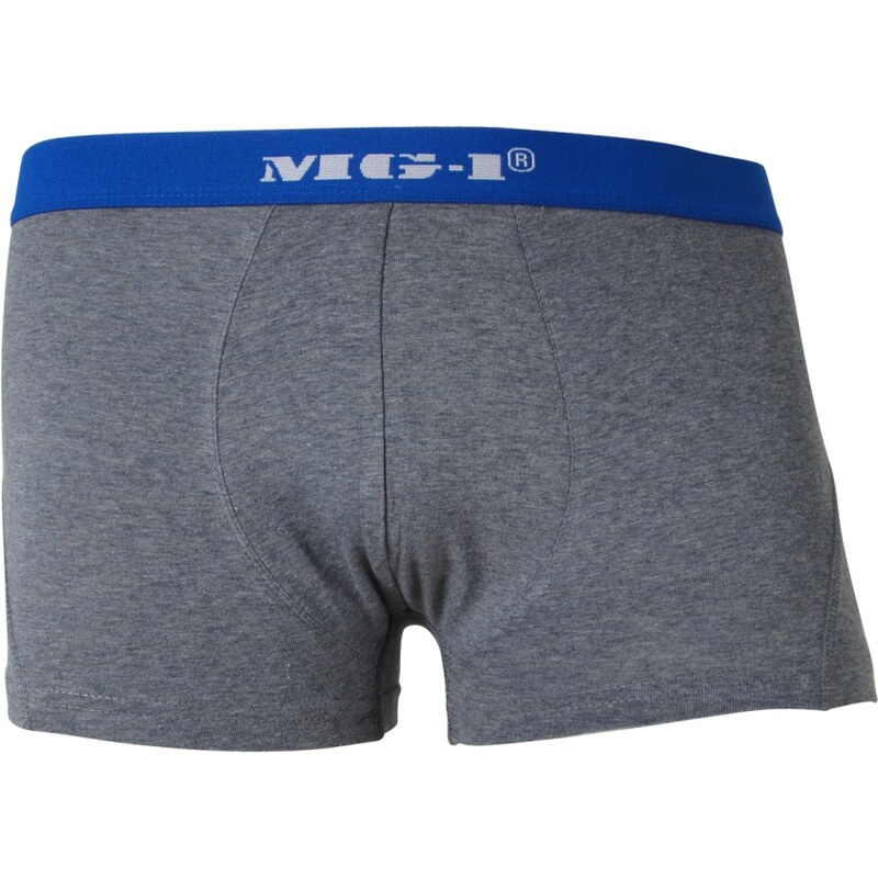MG-1 Boxershorts 'Retro Shorts', grau/blau