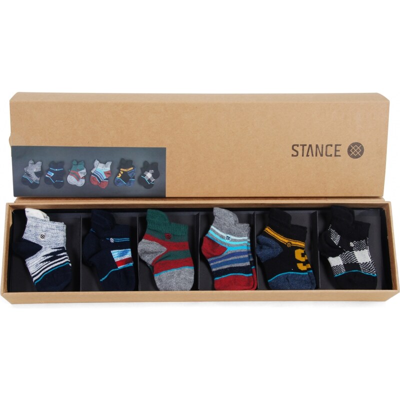 Stance Geschenkbox 6-Pack Baby Socken (0-12 Monate)