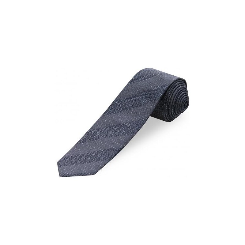 COOL CODE Herren Krawatte Breite 6 cm grau aus echter Seide