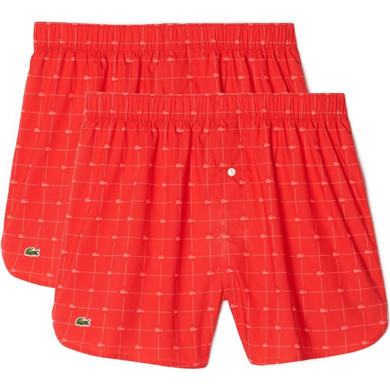 Lacoste 2-Pack Boxershorts 'Authentic', mars red