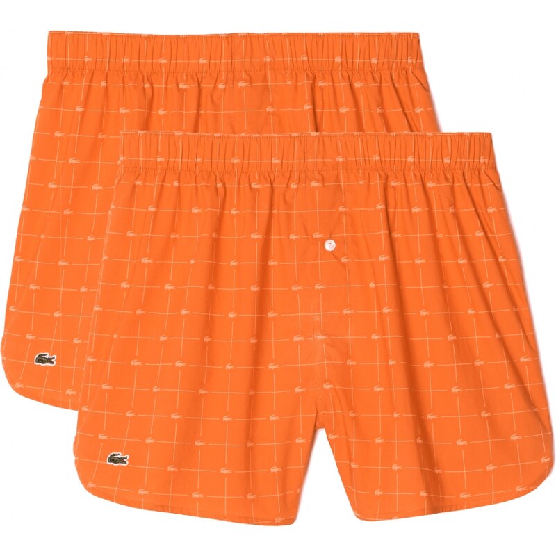 Lacoste 2-Pack Boxershorts 'Authentic', orange