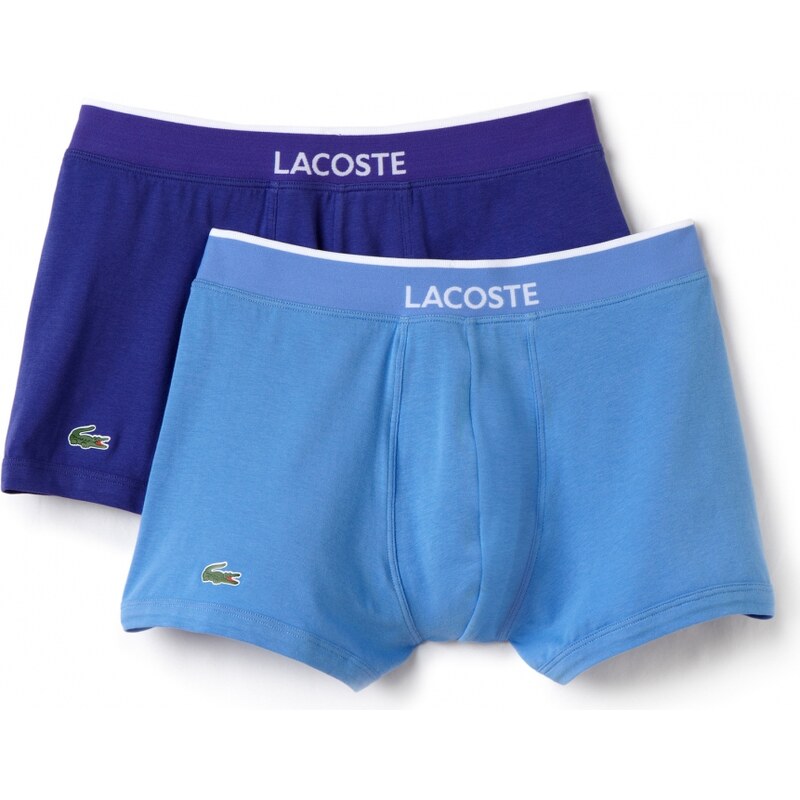 Lacoste 2-Pack Trunks 'Cotton Stretch', blau/hellblau