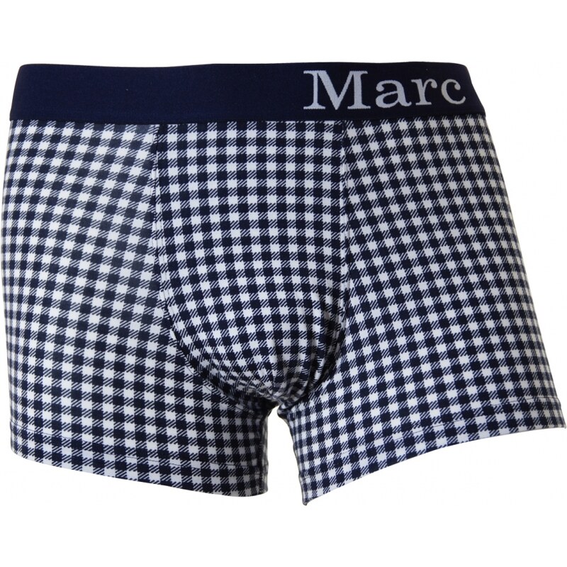 Marc O'Polo Boxershorts 'Check', blau/weiß