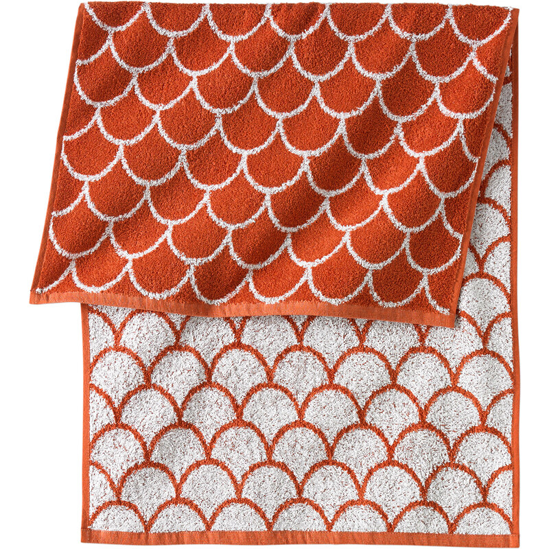 bpc living Handtuch Frida in orange von bonprix