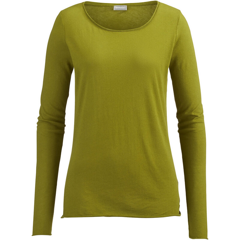 hessnatur Langarm-Shirt aus Bio-Baumwolle mit Schurwolle