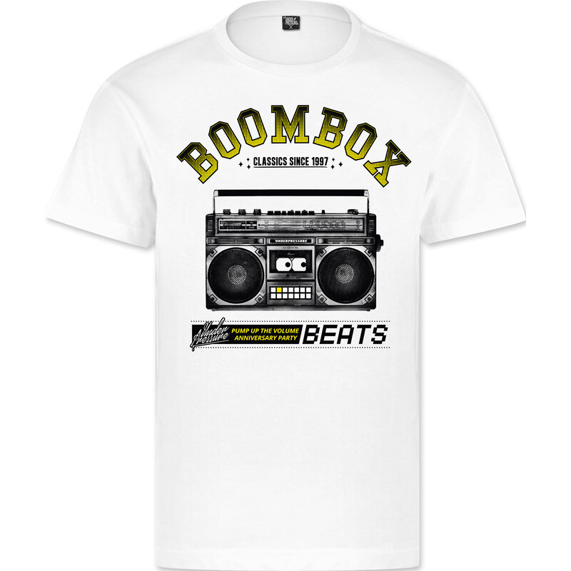 Underpressure Boombox T-Shirt white