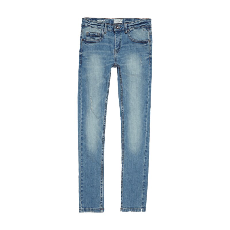 Review for Teens Bleached Slim Fit 5-Pocket-Jeans
