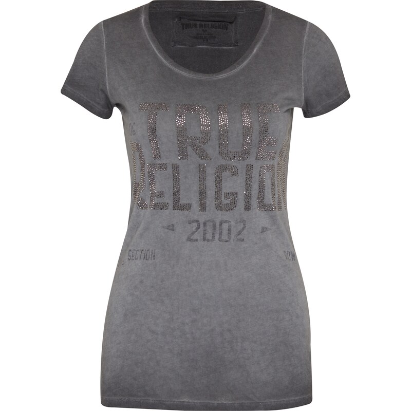 True Religion T Shirt mit Label Print