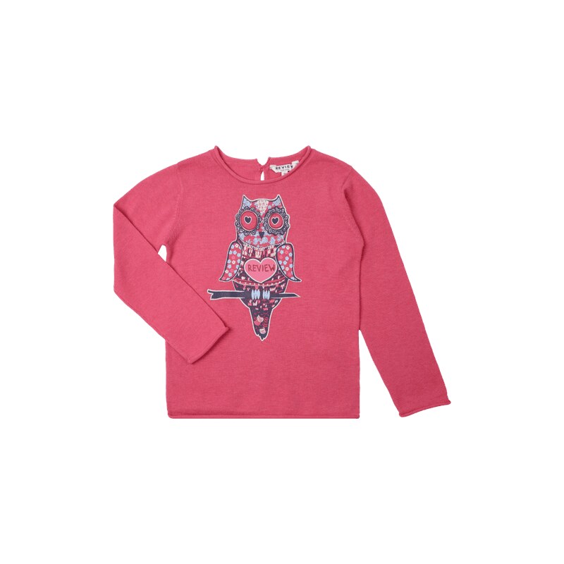 Review for Kids Pullover aus Baumwolle mit Eulen-Print