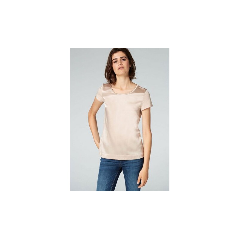 HALLHUBER Damen HALLHUBER T-Shirt im Fabric-Mix natur S,XL,XS,XXL
