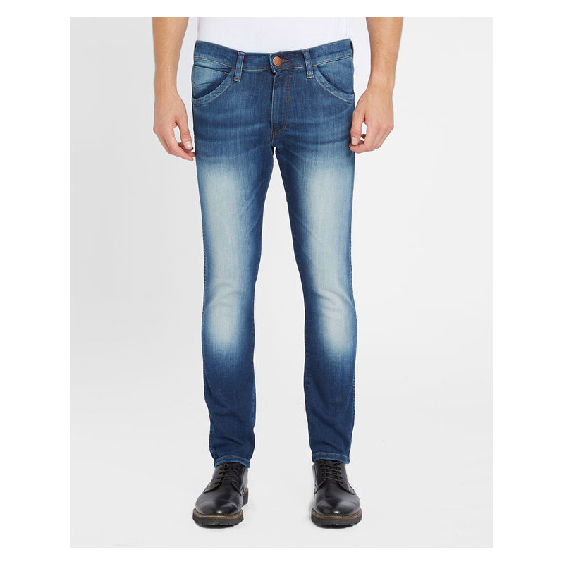 WRANGLER Skinny-Jeans Bryson in ausgewaschenem Blau
