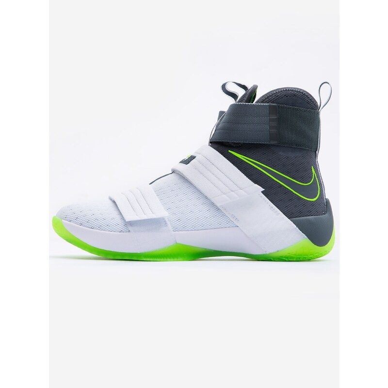 Nike Lebron Soldier 10 SFG White Cool Grey Electric Green