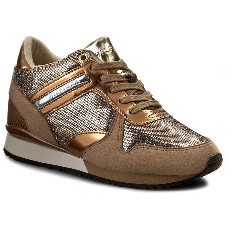 Sneakers TOMMY HILFIGER - Sady 13C1 FW56821995 Taupe/Gold 255
