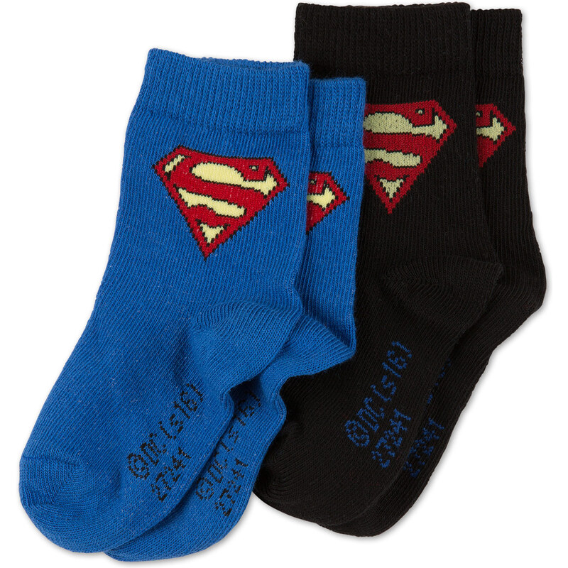 C&A Baby 2 Paar Superman Baby-Socken in Blau