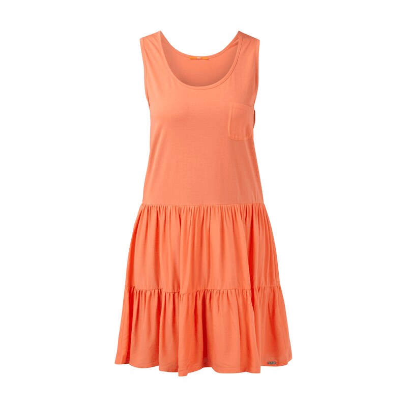 Boss Orange Kleid aus Baumwolle mit Rockteil aus Viskose