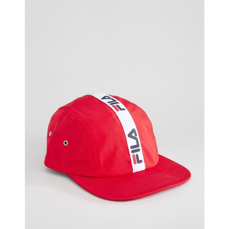 Fila - Runner - Kappe mit Streifen und verstellbarem Knebelverschluss - Rot