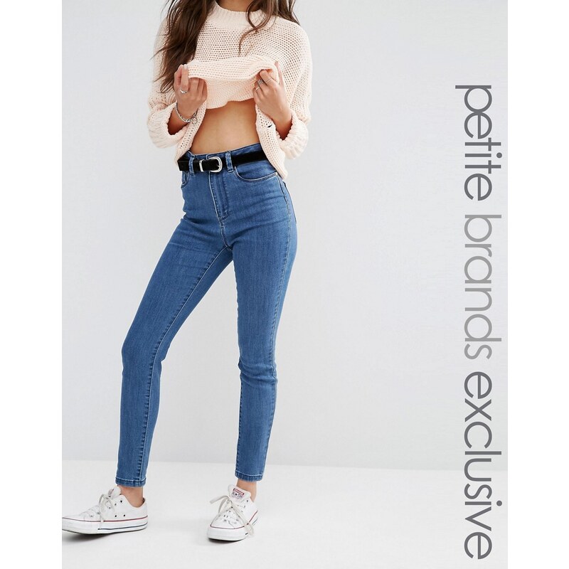 Noisy May Petite Nosiy May Petite - Lexi - Enge Jeans mit hoher Taille - Blau