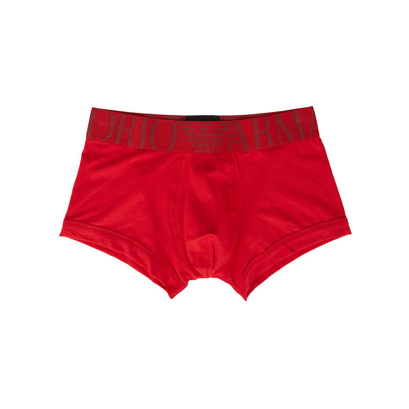EMPORIO ARMANI Rote Boxershorts mit Armani-Logo am Bund