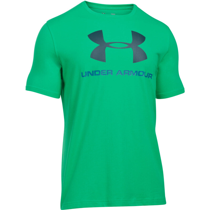 Under Armour: Herren Trainingsshirt UA Sportstyle Logo Kurzarm, grün, verfügbar in Größe XL