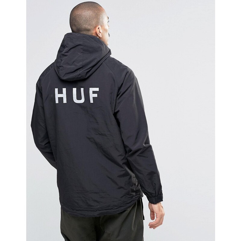 HUF - Jacke mit reflektierendem Rücken-Print - Schwarz