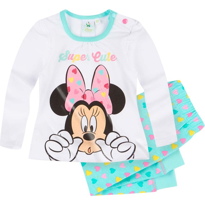 Disney Minnie Pyjama hellblau in Größe 3M für Mädchen aus 100% Baumwolle