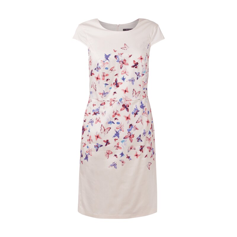 Esprit Collection Kleid mit Schmetterlingsmuster