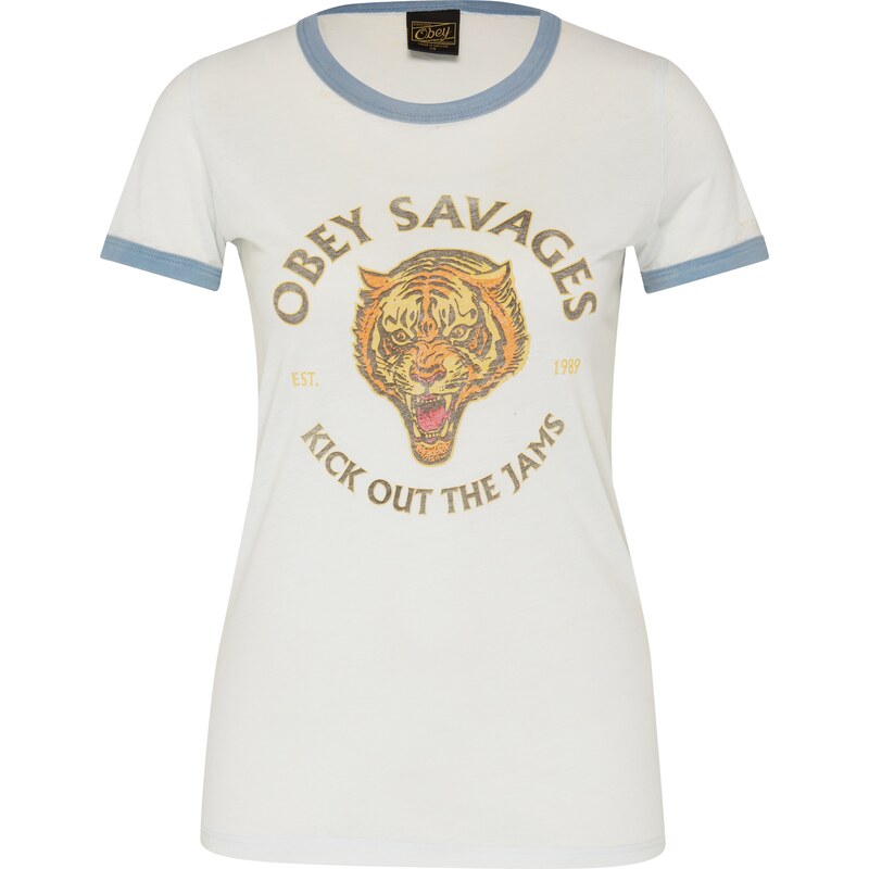 Obey T Shirt Tiger Savages