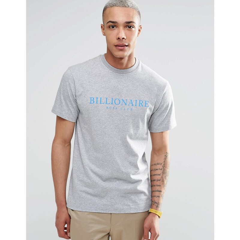 Billionaire Boys Club - T-Shirt mit großem Logo - Blau