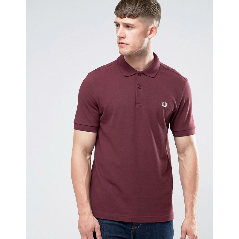 Fred Perry - Mahagonirotes Polohemd - Rot