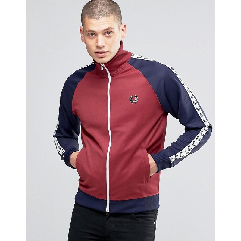 Fred Perry - Sports Authentic - Trainingsjacke in Kastanie - Rot
