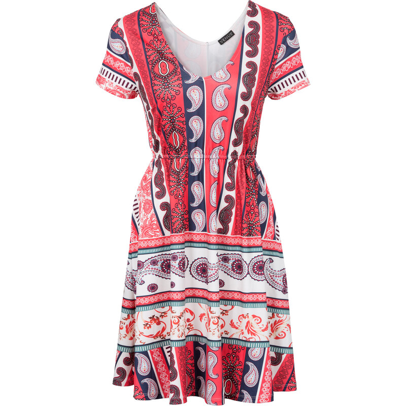 BODYFLIRT boutique Kleid in Scubaoptik/Sommerkleid in rot von bonprix