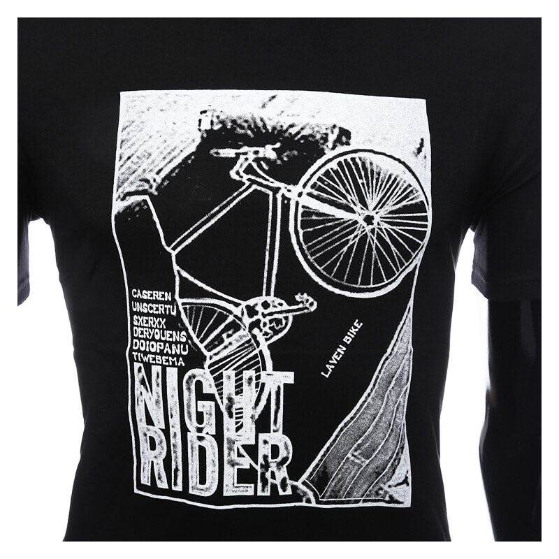 Re-Verse Print-T-Shirt Night Rider - Schwarz - XXL