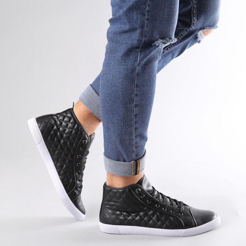 Lesara High-Top-Sneaker im Stepp-Design - 45