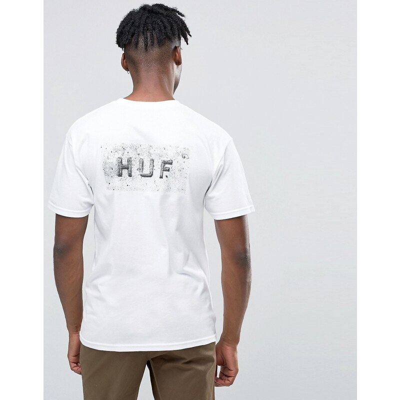 HUF - Concrete Bar - T-Shirt mit Logo - Weiß
