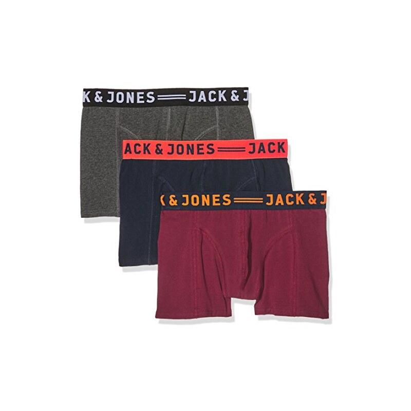 JACK & JONES Herren Boxershorts Jaclichfield Trunks 3 Pack, 3